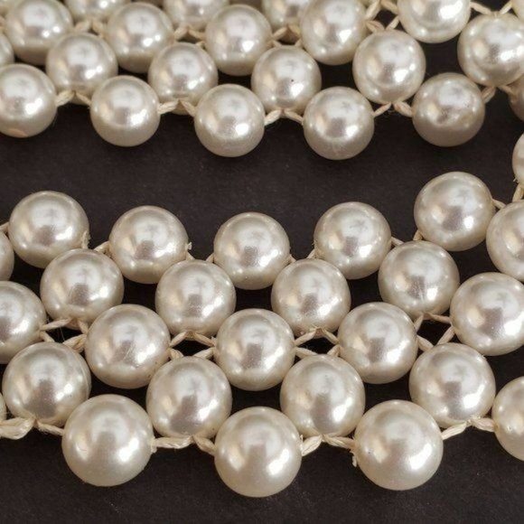 Genuine NWT Vintage 1940's Mid-Century EISENBERG PEARLS 4-Strand Pearl Belt - Picture 9 of 11